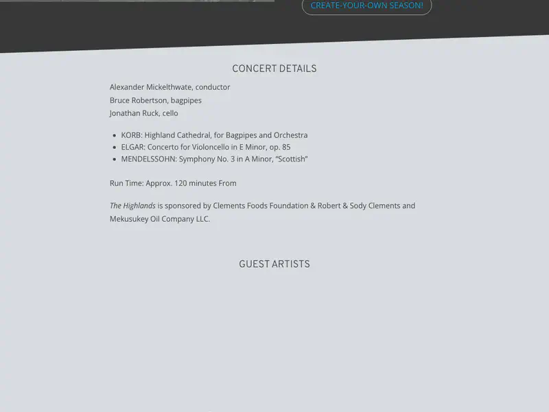 From the Highlands Concert
