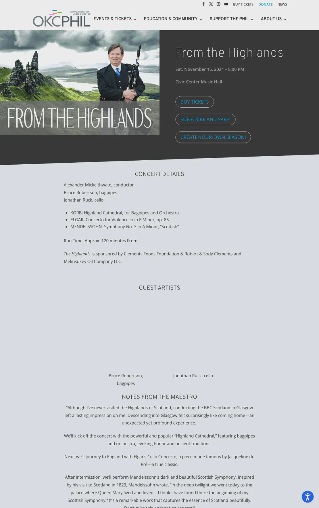 From the Highlands Concert