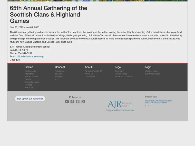 65th Annual Gathering of the Scottish Clans & Highland Games