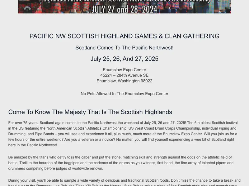 Seattle Scottish Highland Games