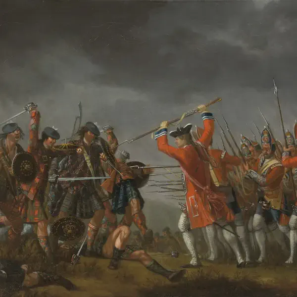 Charles Edward Stuart and Flora MacDonald escape over the sea to Skye