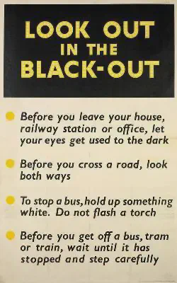 Blackout restrictions in Scotland lifted as World War II heads to a conclusion.