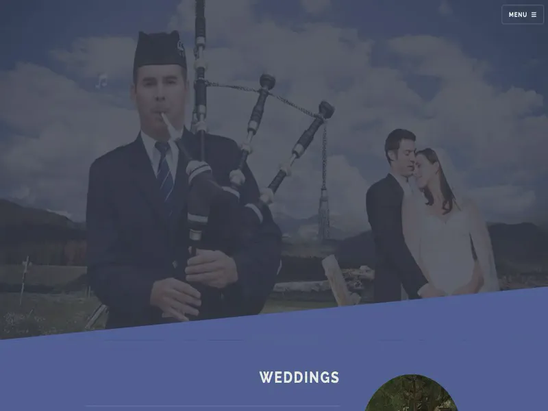 Website preview for bagpipeplayer.com.au