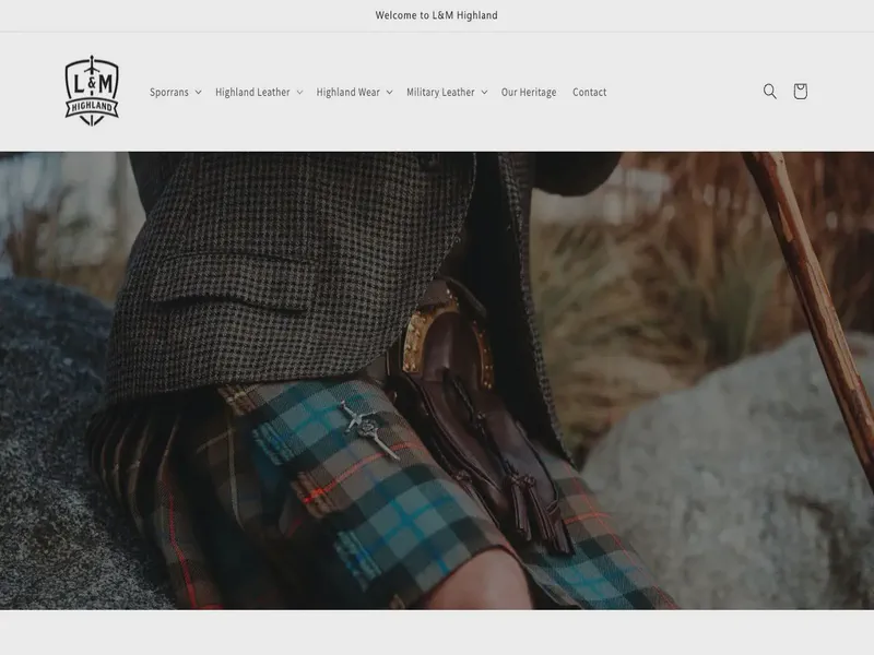Website preview for www.landmhighland.ca